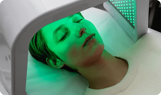 Red and near-infrared LED light panels inside the ARRC light bed.